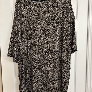 Dressed in LALA Leopard Print Short Sleeve Tee